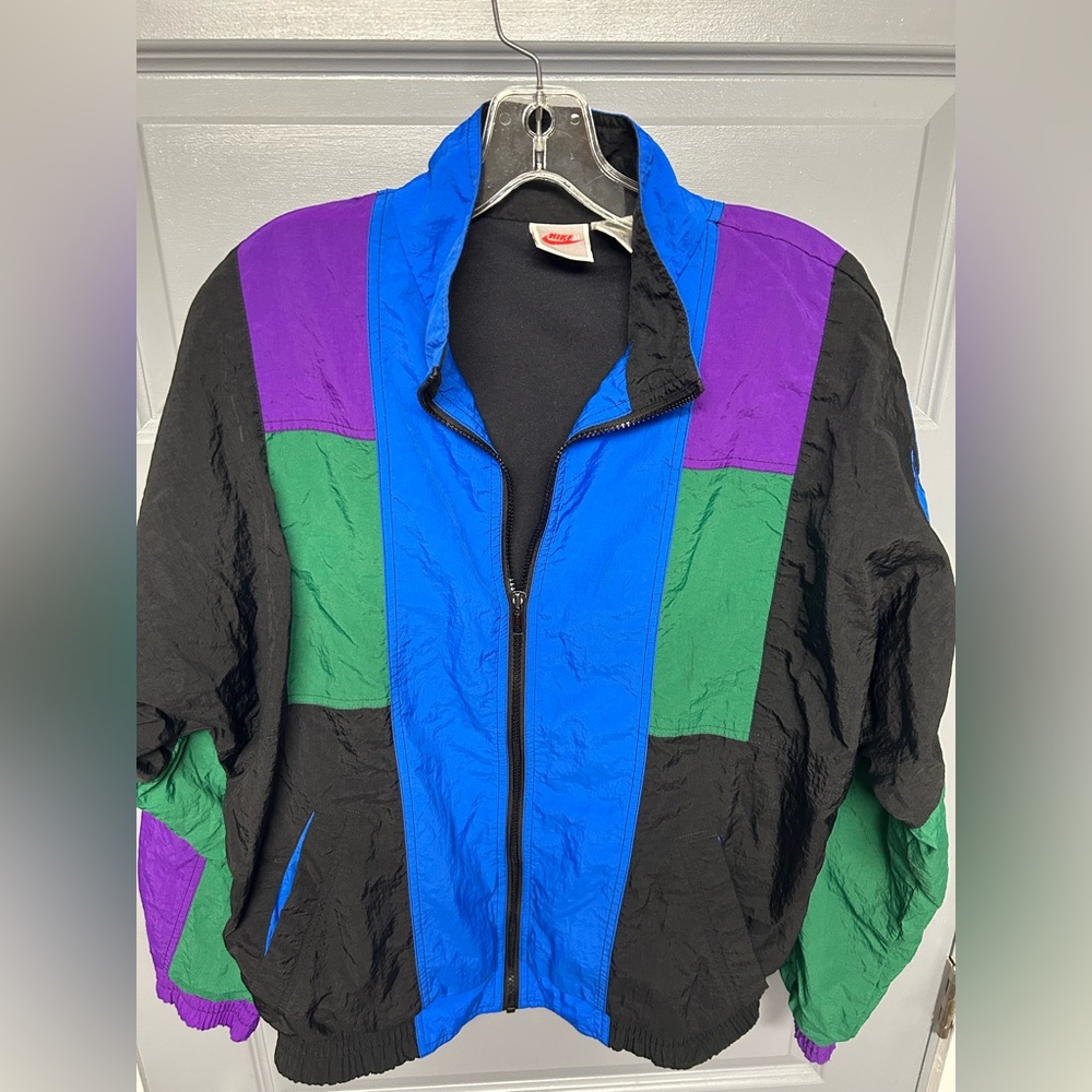 Vintage NIKE AIR Colorblock windbreaker jacket. 1990’s size Medium